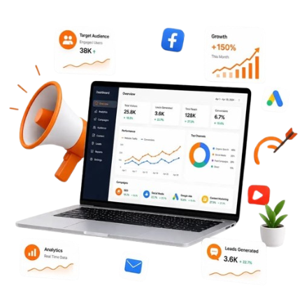 Team analyzing website authority and SEO performance